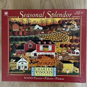 Charles Wysocki's Seasonal Splendor 1,000 piece Puzzle "Butternut Fields"